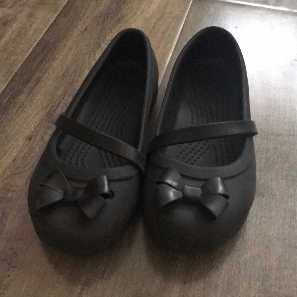 Girls CROCS Classic Black Shoes